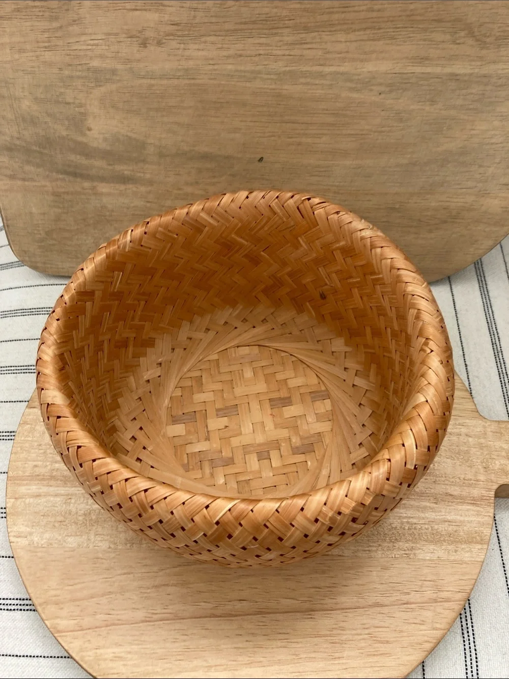SALE! 70% Off Vintage Woven Rattan Decorative Bowl - Natural Tan Set of 3